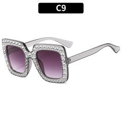 Cute square frame diamond sunglasses for kids