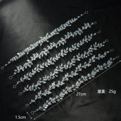 Delicate handmade crystal stone wedding birthday hair vine headband