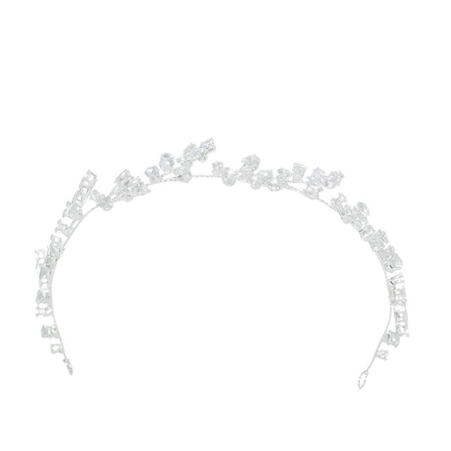 Delicate handmade crystal stone wedding birthday hair vine headband