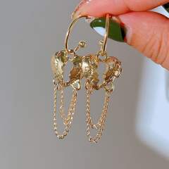 Y2K lava series heart star alloy earrings