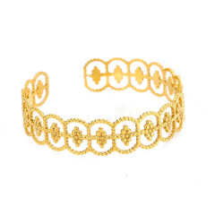 Concise easy match bold stainless steel bangle cuffs