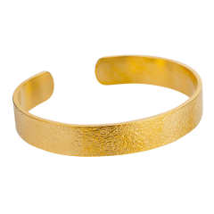 Concise easy match bold stainless steel bangle cuffs