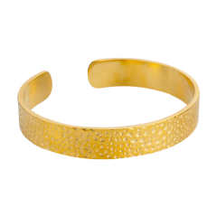 Concise easy match bold stainless steel bangle cuffs