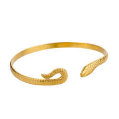 Concise easy match bold stainless steel bangle cuffs