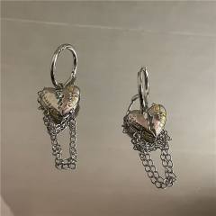 Y2K lava series heart star alloy earrings