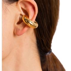 Chunky stainless steel hollow out ear cuff