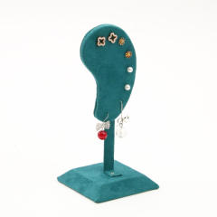 Creative PU material color velvet earrings display stand