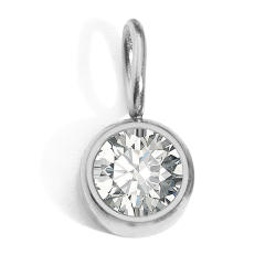 8mm birthstone stainless steel pendant diy jewelry