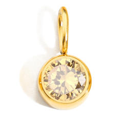 8mm birthstone stainless steel pendant diy jewelry