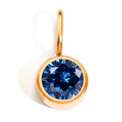 8mm birthstone stainless steel pendant diy jewelry