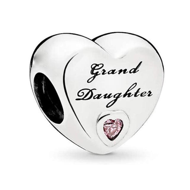 Family friend mom letter engrave heart mother's day diy bracelet bead