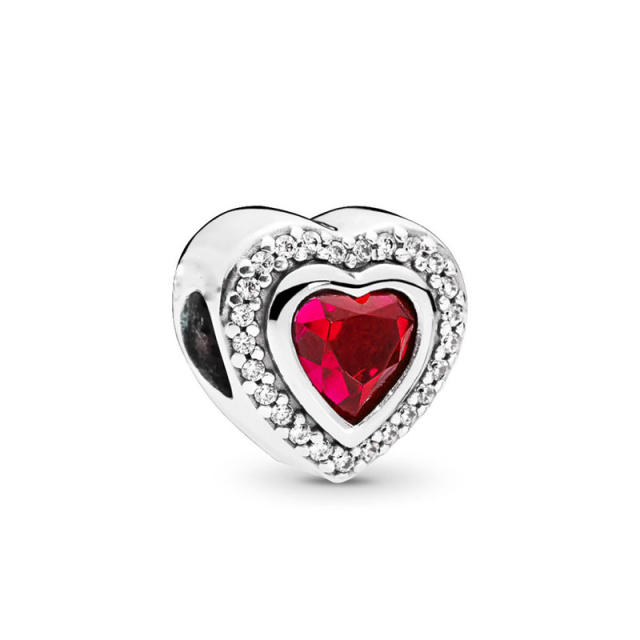 Valentine's Day new year red color series heart diy bracelet bead