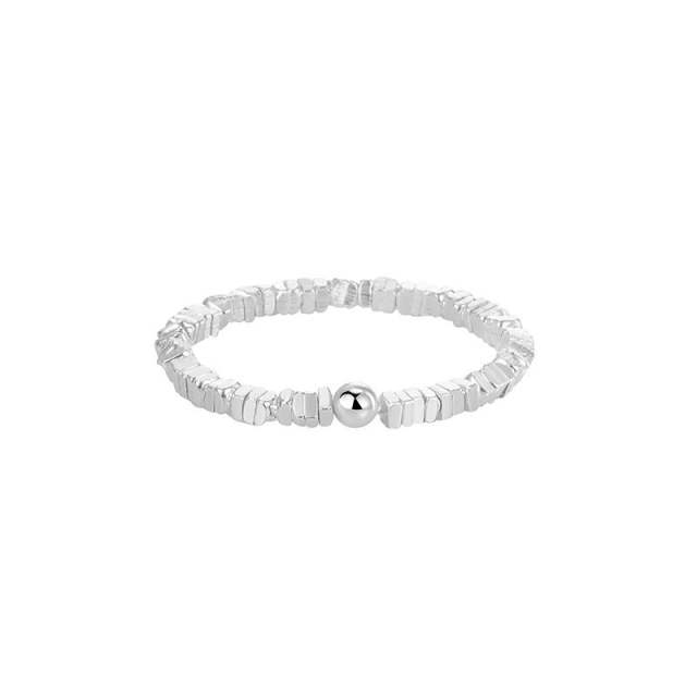 Korean fashion 925 sterling silver bead elastic rings 1pcs price