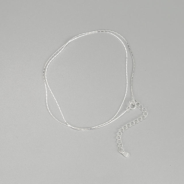 925 sterling silver basic dainty chain necklace for women