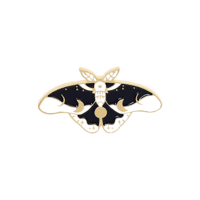 Hot sale color enamel animal series butterfly brooch pins