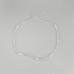 925 sterling silver baroque pearl bead choker necklace for women