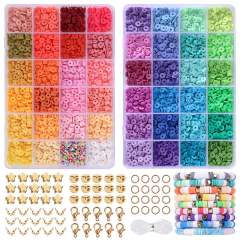 Hot sale colorful clay beads diy bracelet jewelry set
