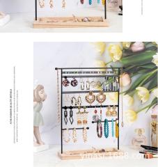Creative metal earrings display stand