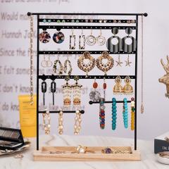 Creative metal earrings display stand
