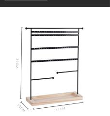 Creative metal earrings display stand