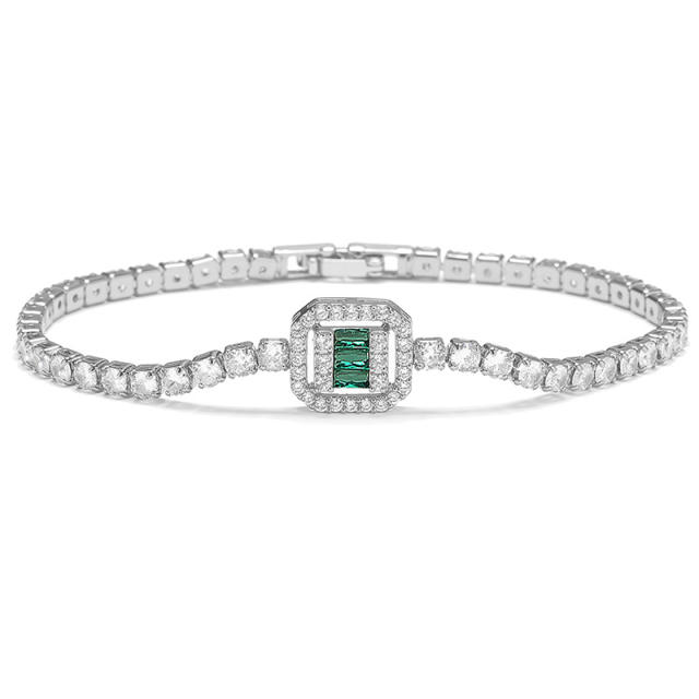 Delicate cubic zircon diamond women bracelet
