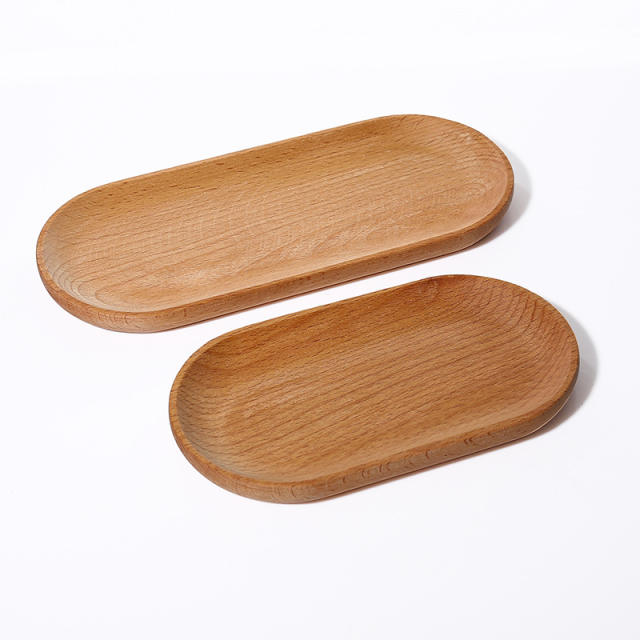 2pcs set wood jewelry display tray