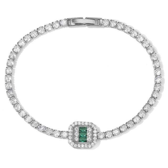 Delicate cubic zircon diamond women bracelet