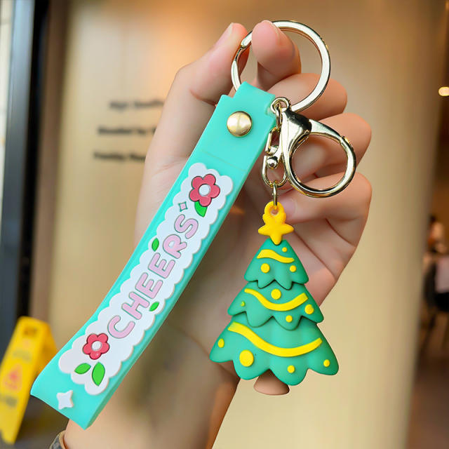Christmas series PVC keychain
