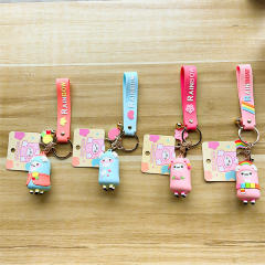 Cartoon alpaca design cute keychain