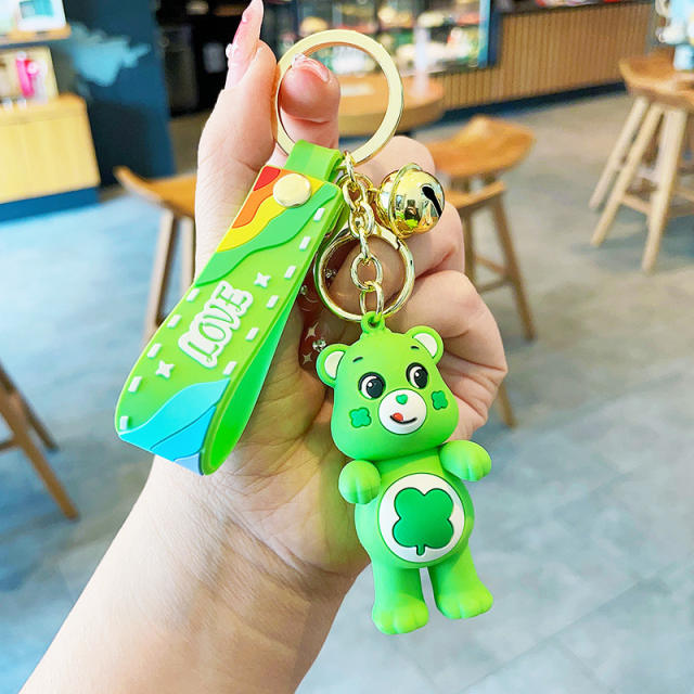 Heart bear cartoon cute keychain