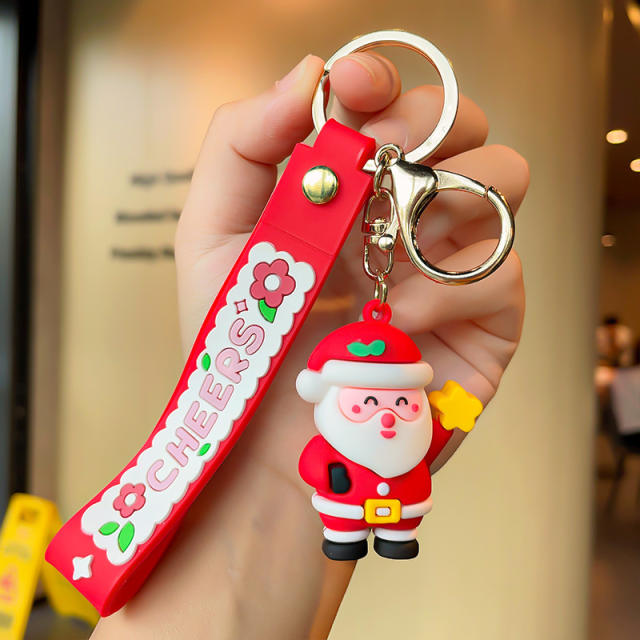 Christmas series PVC keychain