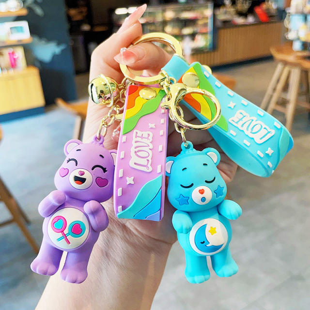 Heart bear cartoon cute keychain