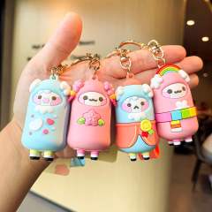 Cartoon alpaca design cute keychain