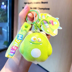 Cartoon little monster decompression toys keychain