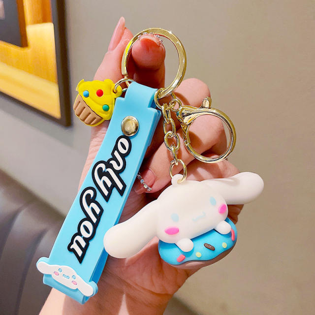 Cartoon Hatsune Miku PVC cute keychain