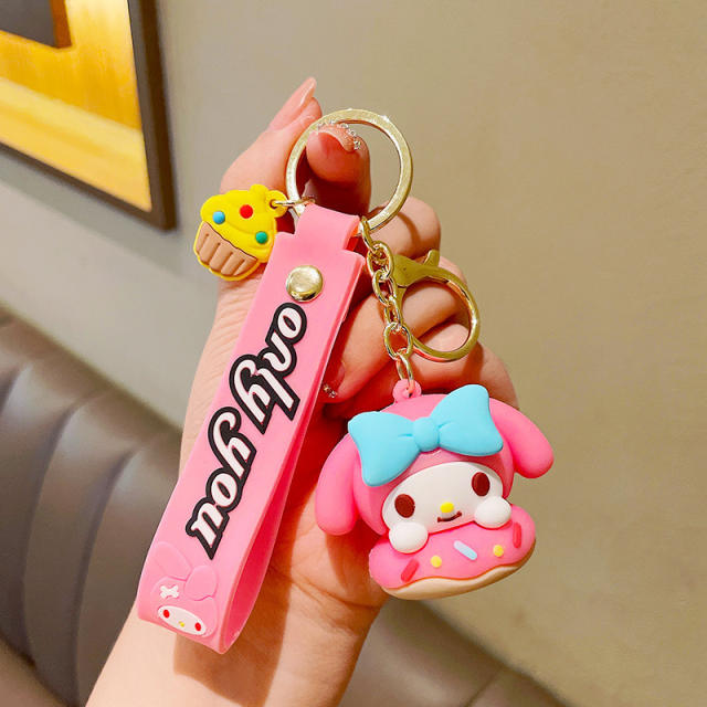 Cartoon Hatsune Miku PVC cute keychain