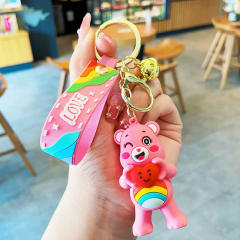 Heart bear cartoon cute keychain