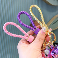 Delicate gorgeous color diamond cartoon bear keychain