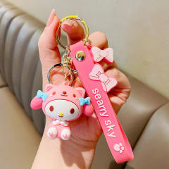 Cartoon Hatsune Miku PVC cute keychain