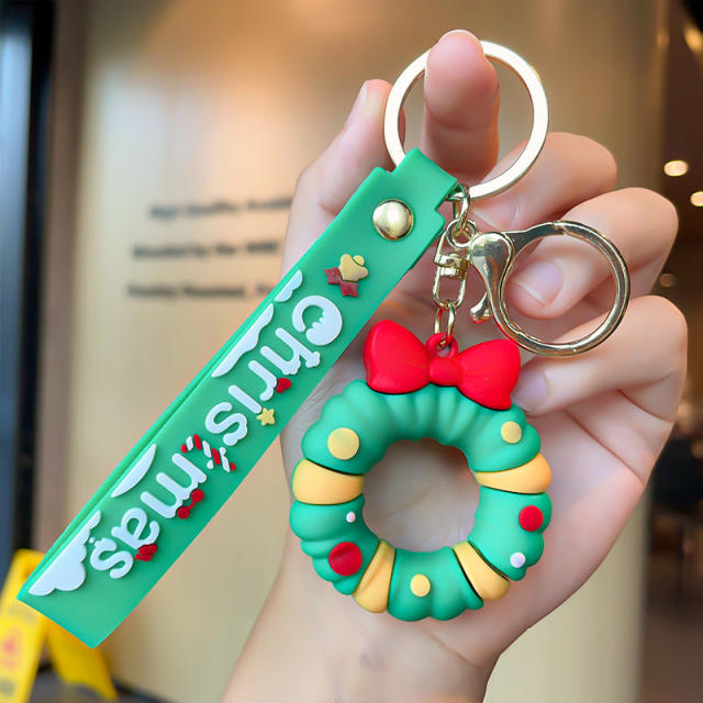 Christmas series PVC keychain