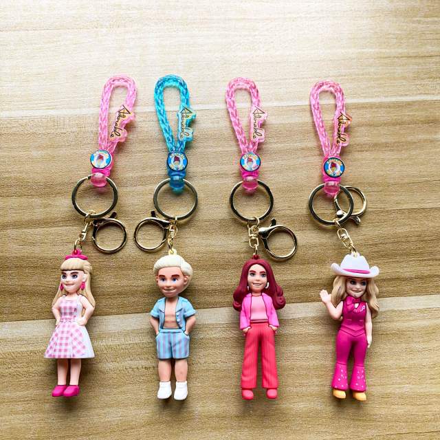 Creative popular barbie keychain