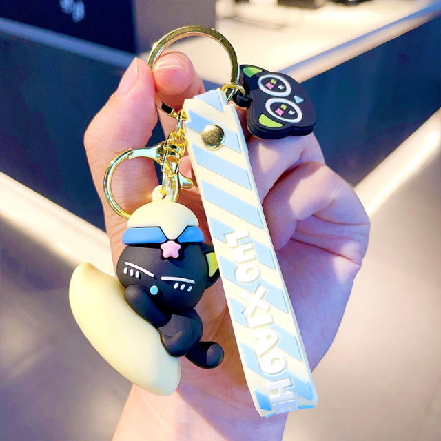 Cartoon Hatsune Miku PVC cute keychain