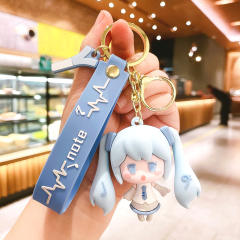 Cartoon Hatsune Miku PVC cute keychain
