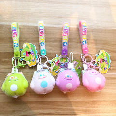 Cartoon little monster decompression toys keychain