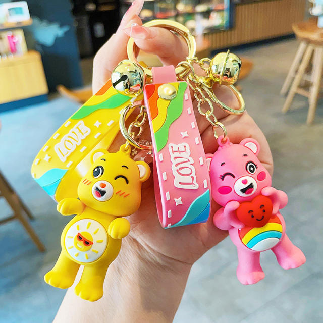 Heart bear cartoon cute keychain