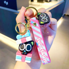 Cartoon Hatsune Miku PVC cute keychain