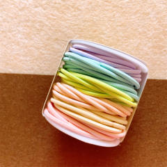 Candy color basic hair ties set for kids