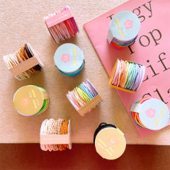 Candy color basic hair ties set for kids