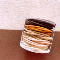 Candy color basic hair ties set for kids