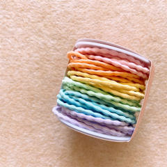 Candy color basic hair ties set for kids